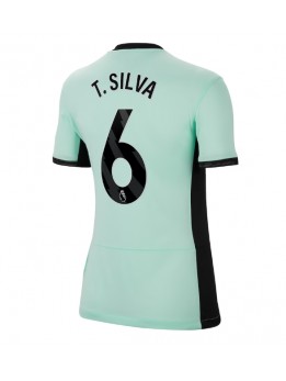 Billige Chelsea Thiago Silva #6 Tredjedrakt Dame 2023-24 Kortermet